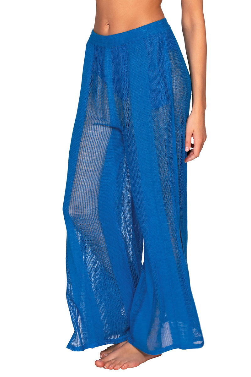 Sunsets Electric Blue Breezy Beach Pant