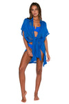 Sunsets Electric Blue Shore Thing Tunic