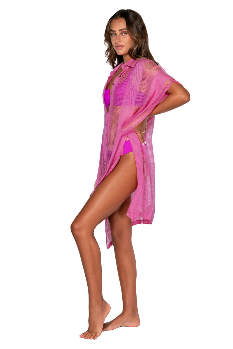 Sunsets Wild Orchid Shore Thing Tunic