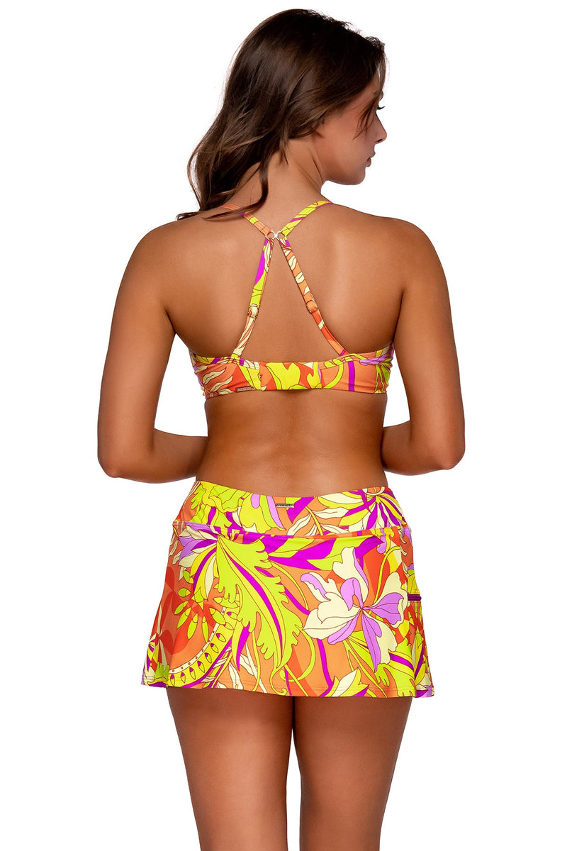 Sunsets Palace Garden Sporty Swim Skirt
