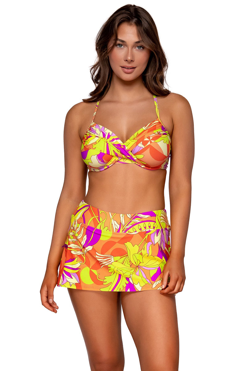 Sunsets Palace Garden Sporty Swim Skirt