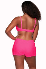 Sunsets Escape Neon Pink Laguna Swim Short