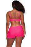 Sunsets Escape Neon Pink Laguna Swim Short