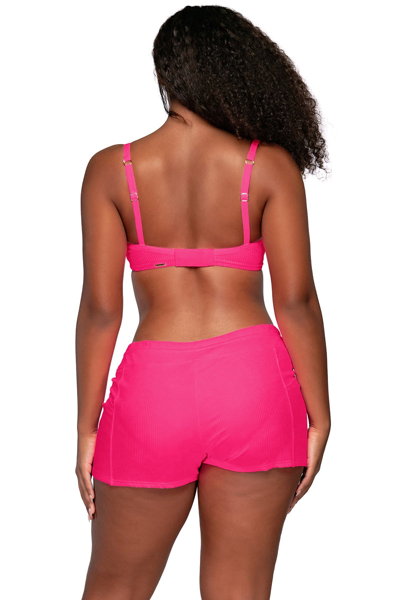 Sunsets Escape Neon Pink Laguna Swim Short