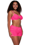Sunsets Escape Neon Pink Laguna Swim Short
