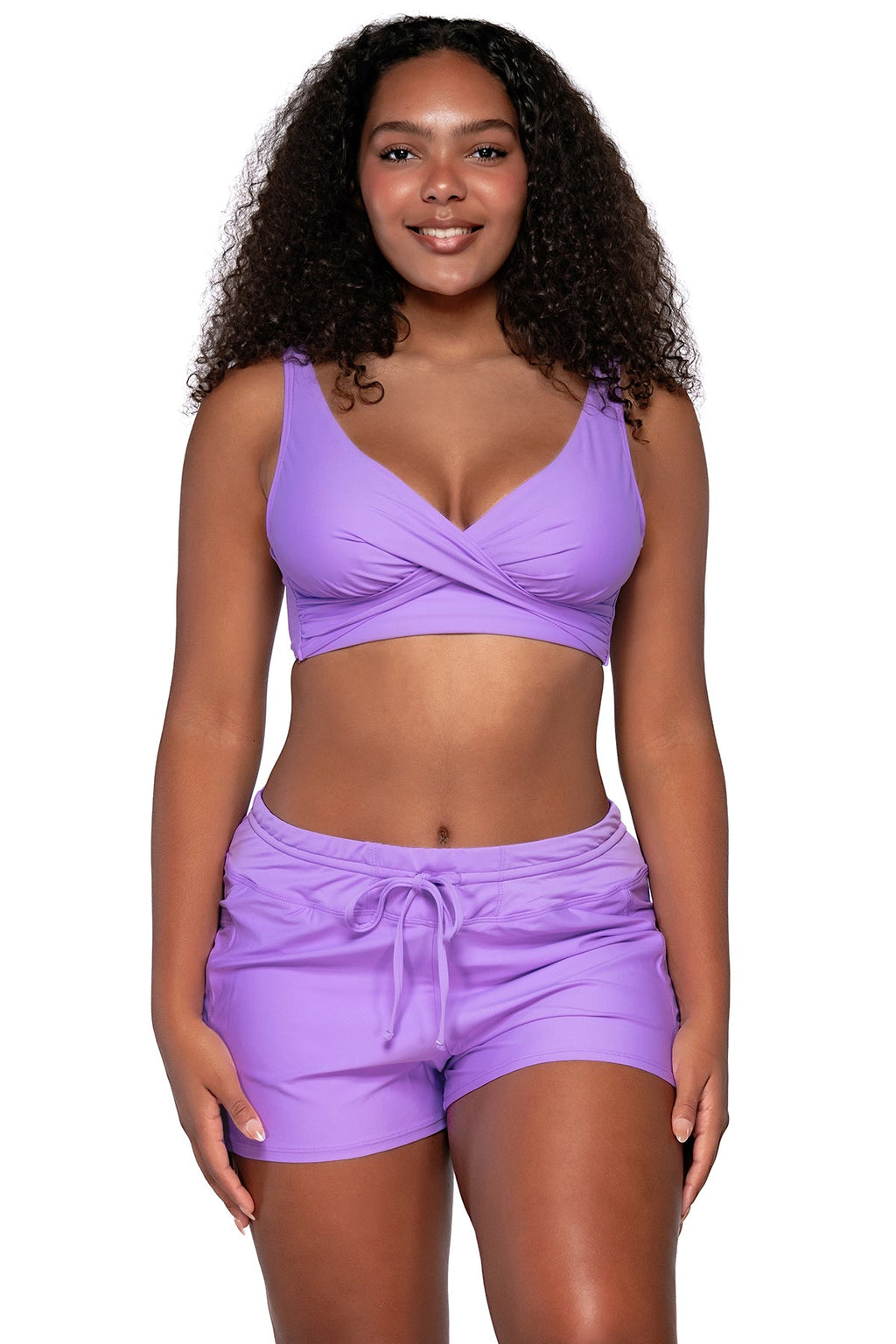 Sunsets Escape Passion Flower Laguna Swim Short