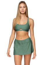 Sunsets Moss Sporty Swim Skirt