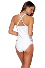 Sunsets White Lily Simone Tankini