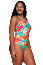 Sunsets Escape Lotus Harlow High Neck Tankini