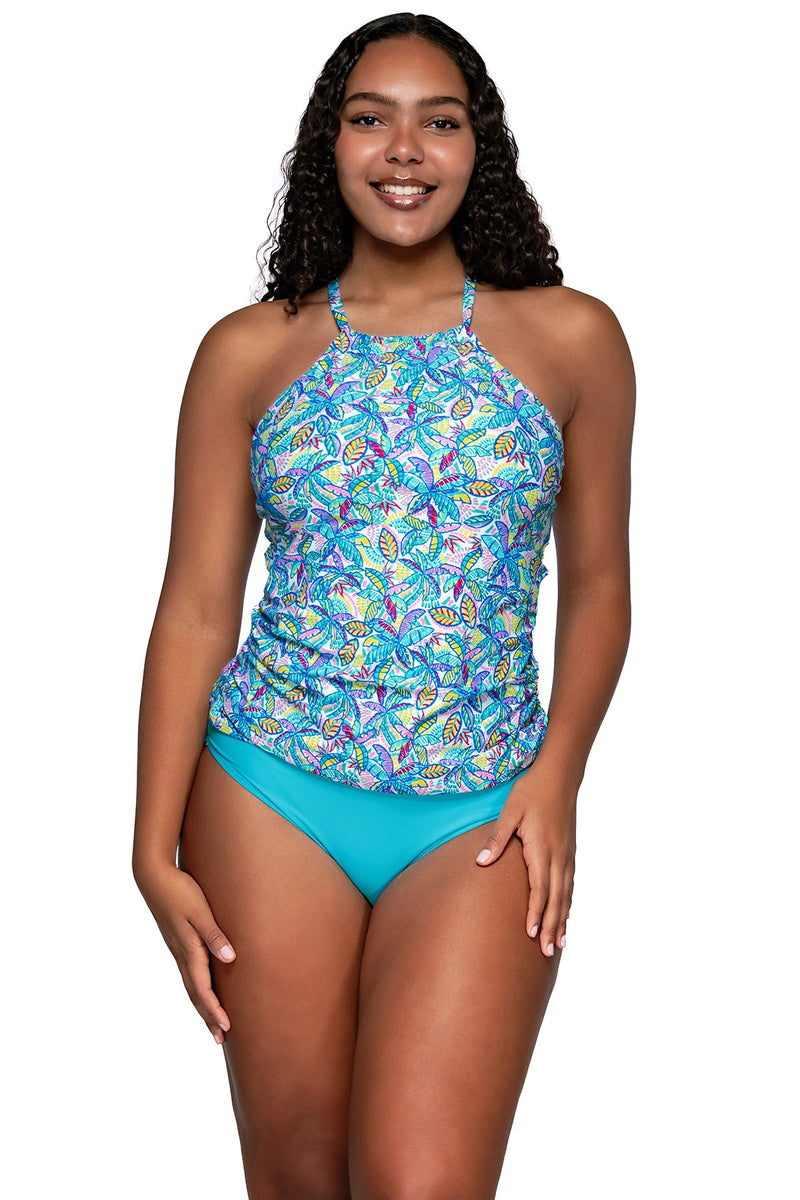 Sunsets Escape Rainbow Falls Harlow High Neck Tankini