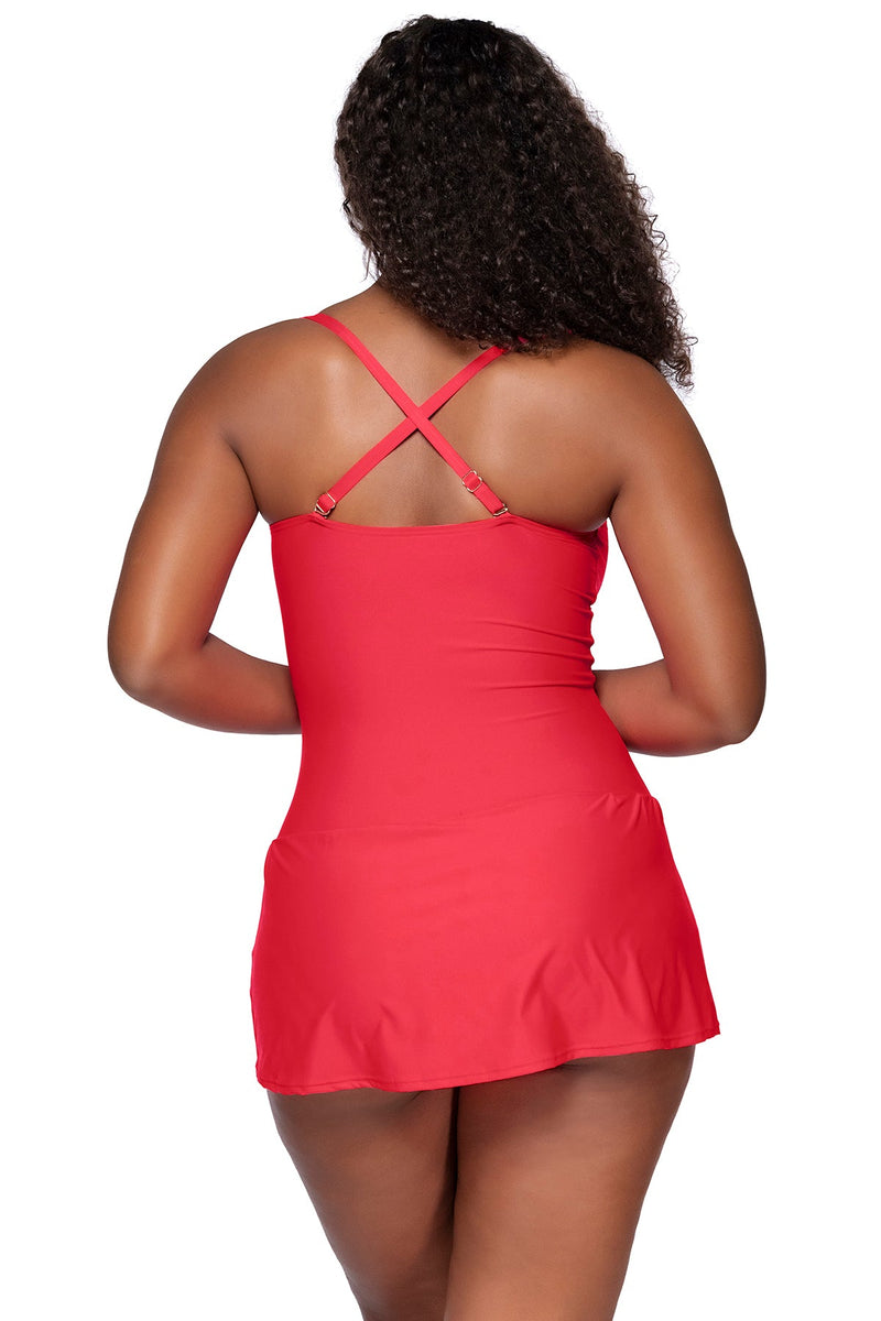 Sunsets Escape Geranium Sienna Swim Dress