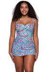 Sunsets Escape Paisley Pop Sienna Swim Dress
