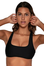 Swim Systems Black Rylee Racerback