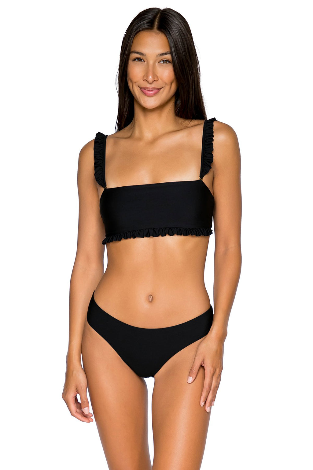 B Swim Black Out Barbados Bandeau